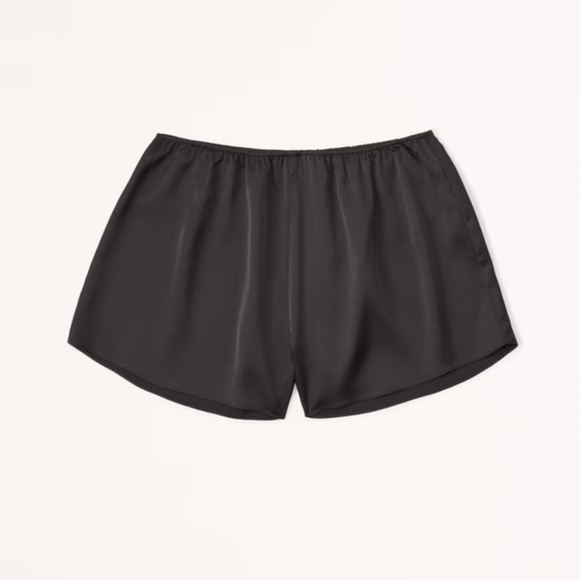 Abercrombie & Fitch Other - Abercrombie & Fitch Black Satin Pajama Shorts